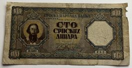 Serbien 100 Dinara 1943