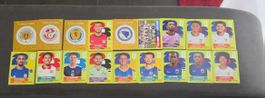 Fussball Sticker Set verschiedene Spieler und Teams