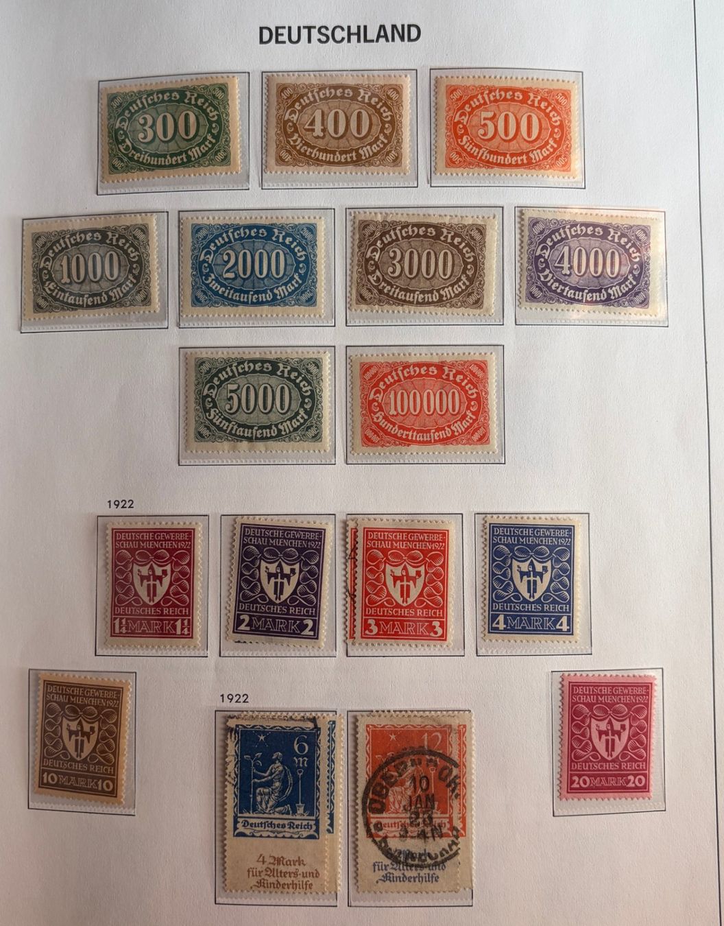 Alle Briefmarken: Briefmarken Deutsches Reich – Gebraucht aus Dotzigen von ser_8hp9