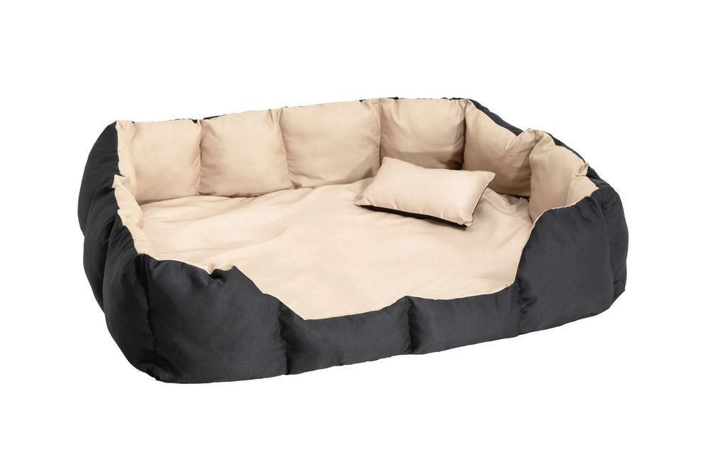EVERGREENWEB Hundebett Yago Python – 90 X 115 Cm, Grau, Memory-Schaum, Wendbar, Für Große Hunde