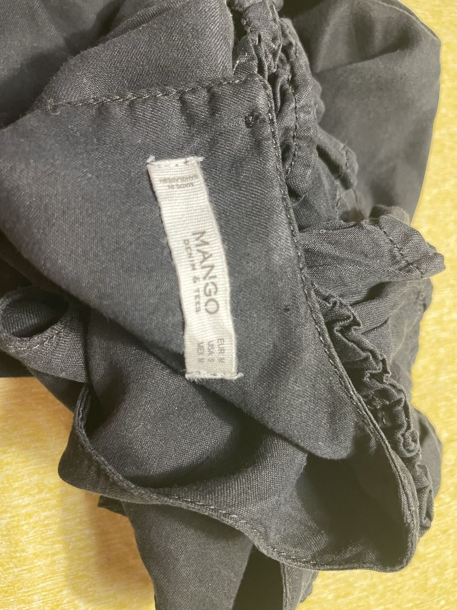 Mango Vestiti: Mango Abito di cotone con lino-con volant – Nuovo (secondo la descrizione) da Gordevio venduto da LanaZimm 7