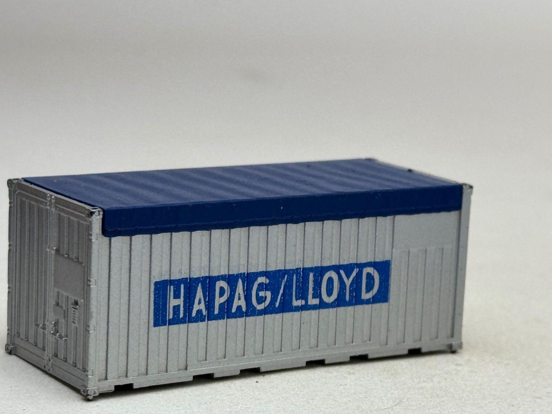 Modellini di ferrovie: EB- 20 Ft. Container Open Top Hapag Lloyd silbern – Usato da Elm venduto da Wikmtz