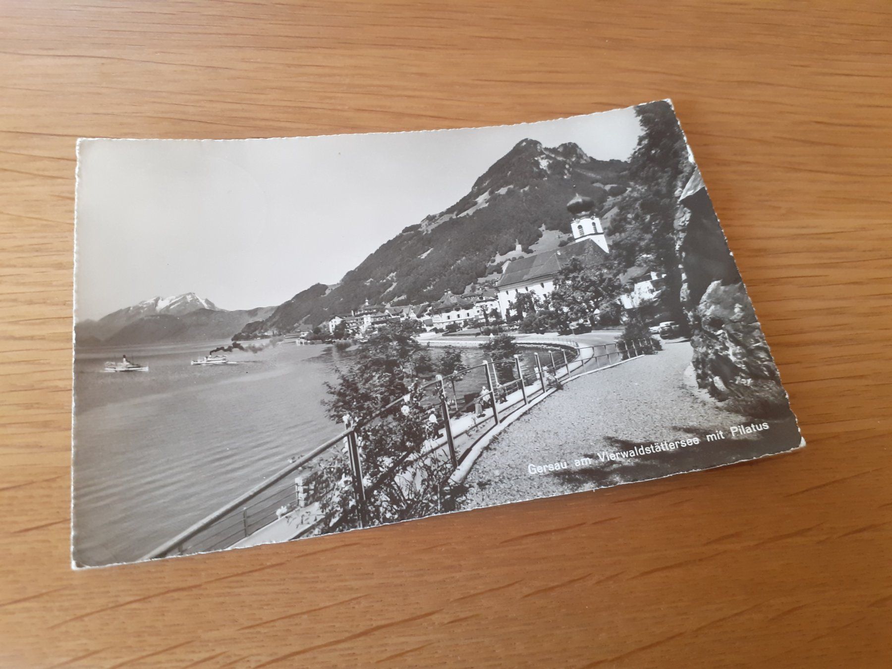 Cartoline postali: GERSAU - VIERWALDSTAETTERSEE - 1959 – Usato da Winterthur venduto da Ornyx7