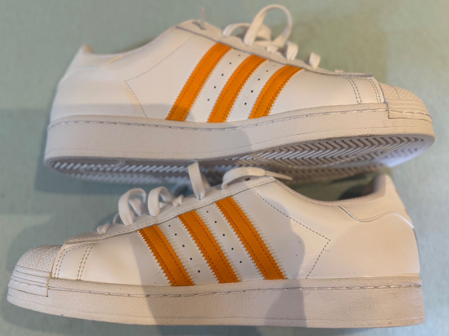 Adidas Scarpe da uomo: **** SELTEN ADIDAS SUPERSTAR WEISS - ORANGE **** – Nuovo (secondo la descrizione) da Giumaglio venduto da soloemi 5