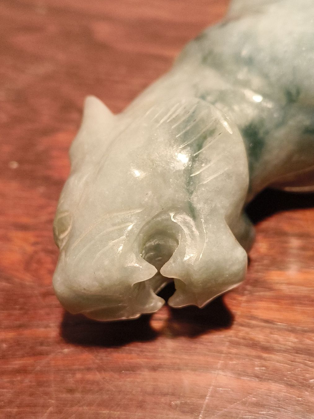 Sculture & Statue: Jade Tiger ca 17cm lang Asiatica – Usato da stettlen venduto da VintageBern_ch 8