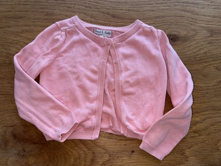 Rosa Strickjacke Gr. 110 Perfekt für den Frühling!