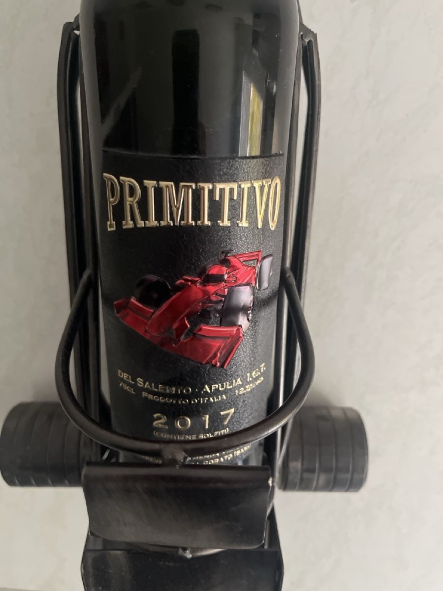 Tutte le decorazioni: Formel 1 Design Weinflaschenhalter inkl.Primitivo – Nuovo (secondo la descrizione) da Wangen b. Olten venduto da break72 5