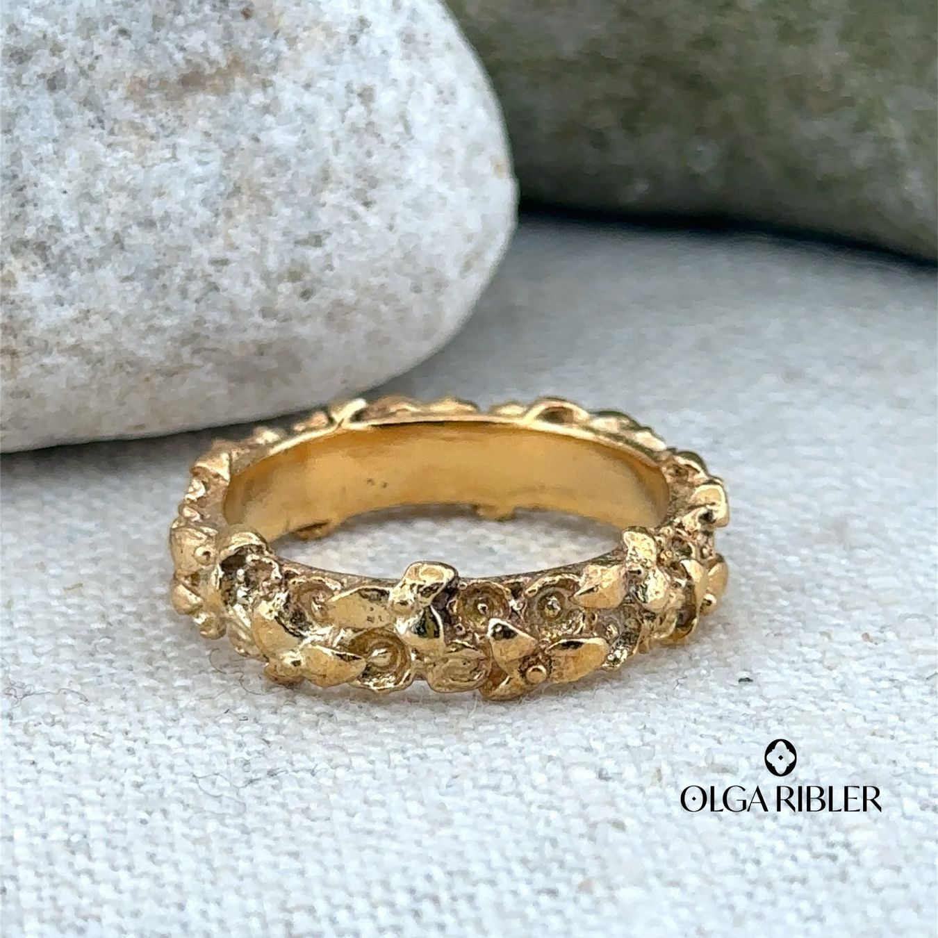 Olga Ribler Anelli: Silber Ring 925 mit Blumenmuster Grösse 58 – Nuovo (secondo la descrizione) da Luzern venduto da Schmuckoutlet 3
