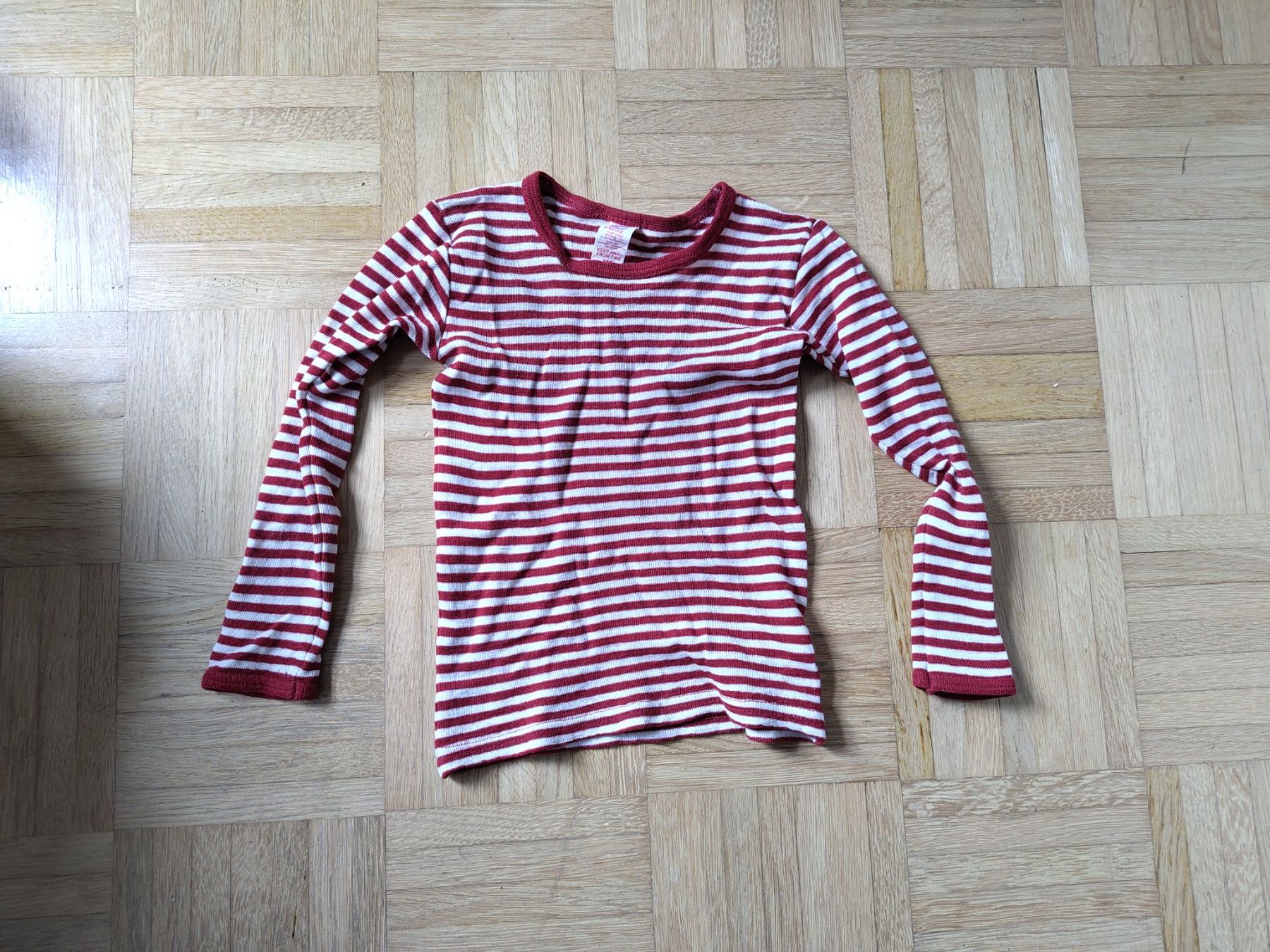 Biancheria intima: Engel Merinowollpullover rot weiss 110/116 – Usato da Jona venduto da tschounaess