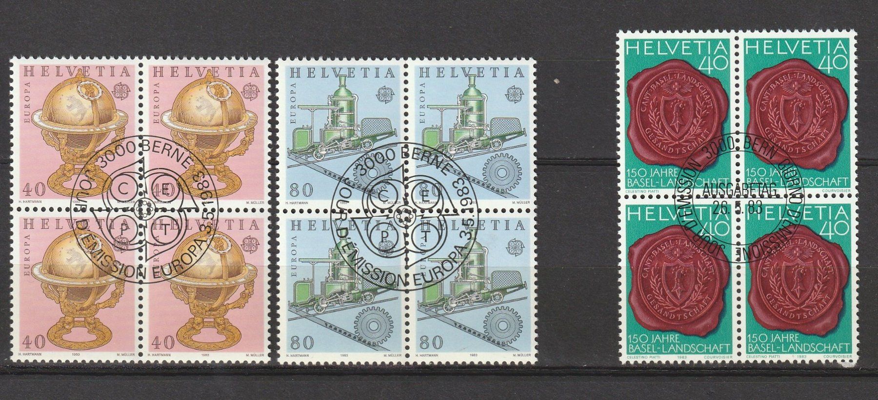 Alle Briefmarken: Europamarken 1983 + 150 J Kt BL – Neu (gemäss Beschreibung) aus Buttisholz von wbr_wdw8