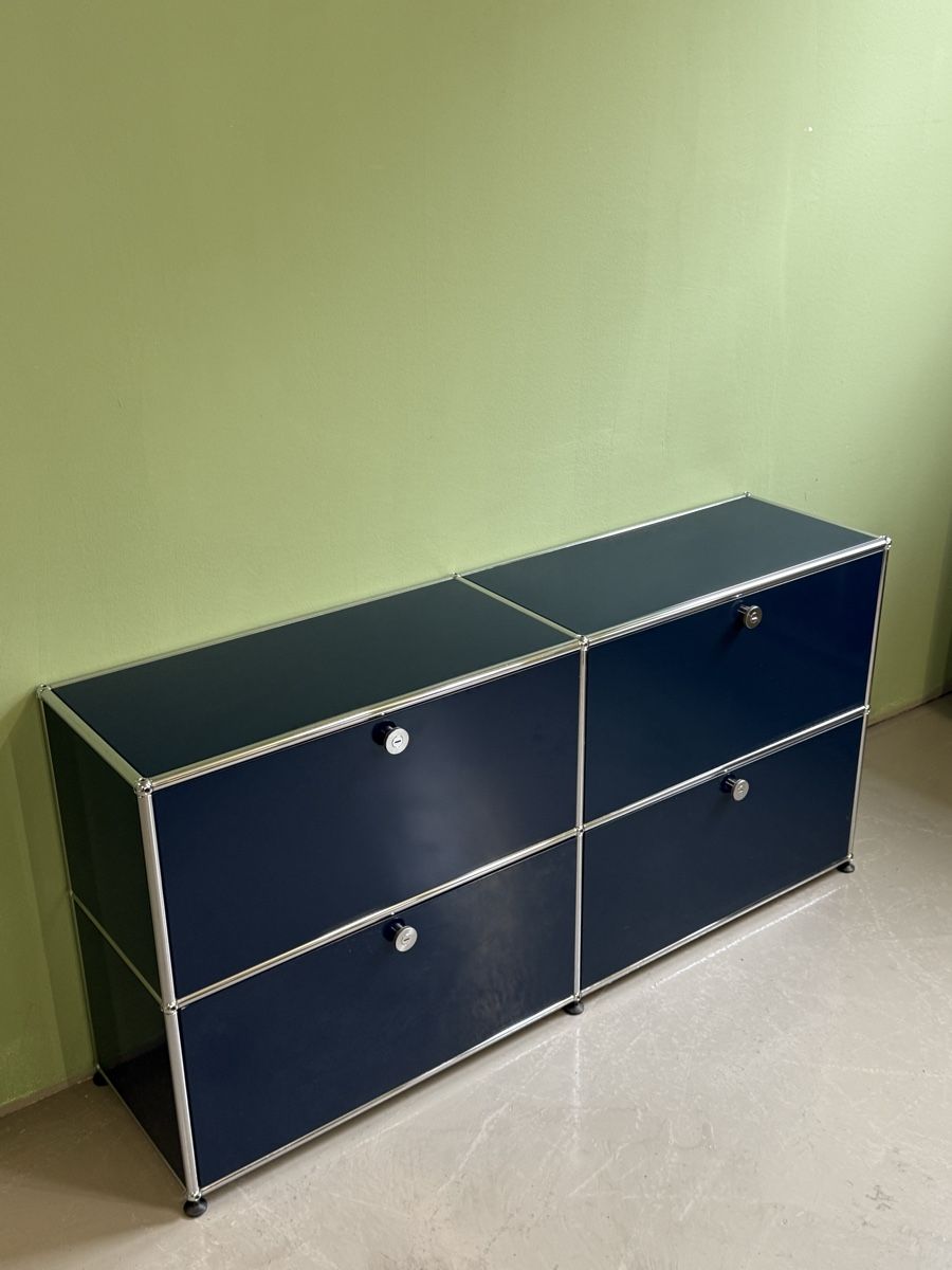 USM Cassettiere: USM Haller Sideboard stahlblau – Usato da Glattbrugg venduto da q-aderdesign 2