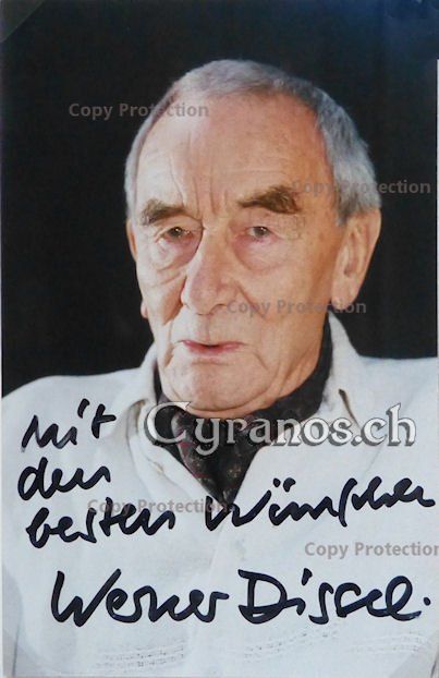 Autografi: Werner Dissel (1912-2003) Schauspieler - Autogramm – Usato da Dietikon venduto da immortal-stars