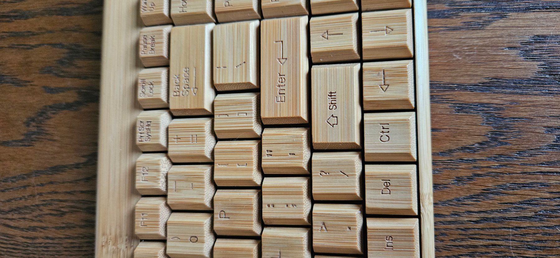 Tastaturen: Bambus Keyboard Tastatur Holz – Gebraucht aus Affoltern am Albis von Stefanie_89 2