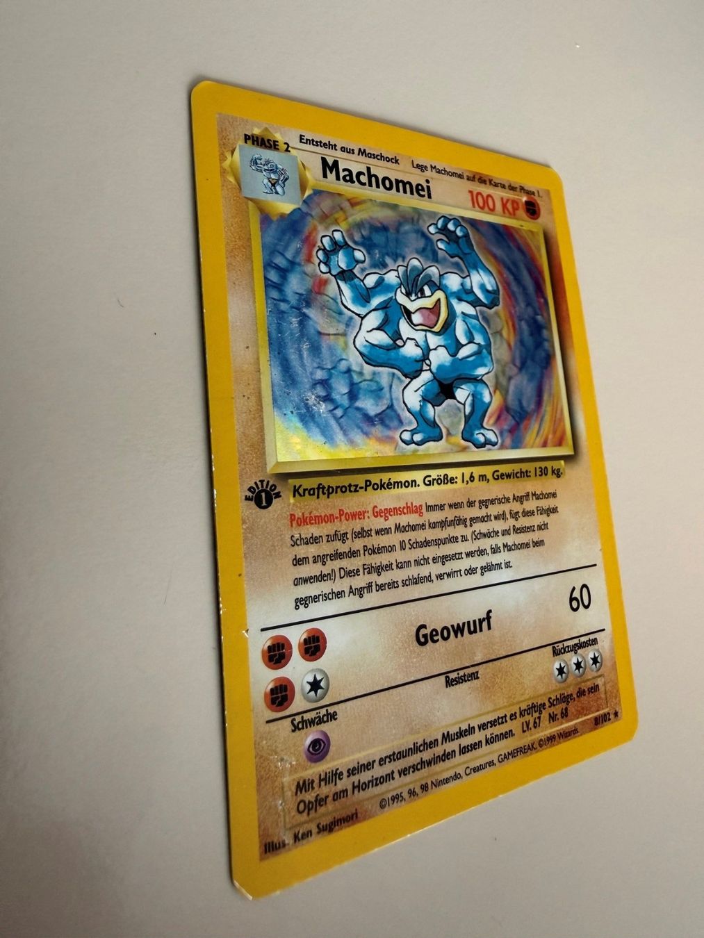 Pokémon Carte collezionabili: Pokemon Machomei Holo - 1st edition German – Usato da Chiggiogna venduto da TheLegend88 1