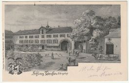 AK Schloss Teufen, Schlosshof, animiert 1903