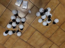 Lot de 2 guirlandes lumineuses à piles bon état