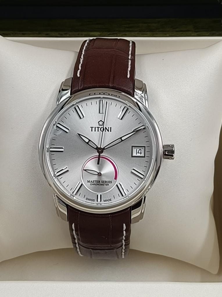 Titoni Orologi: TITONI "MASTER SERIES", CHRONOMETER, POWERRESERVE, 41 MM – Nuovo (secondo la descrizione) da Luzern venduto da EdiGem