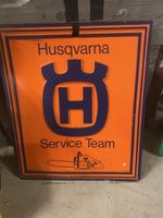 Husqvarna Service Team Werbeschild 60x60cm Kunststoff