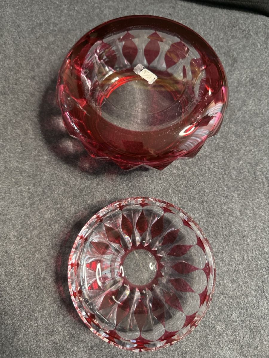 Bicchieri: Kristall Dose Val St. Lambert Vintage  – Usato da Muttenz venduto da dil_z5lr 2