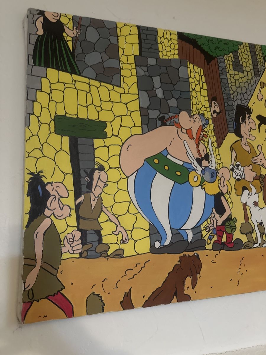 Dipinti: Asterix & Obelix Kinderzimmer Bild garantiert Einzelstück – Usato da Frauenfeld venduto da aluma14 4
