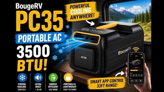 Condizionatori: BougeRV 2026 PC35 Mobile Klimaanlage – Difettoso da Sumiswald venduto da Stfelzen 3