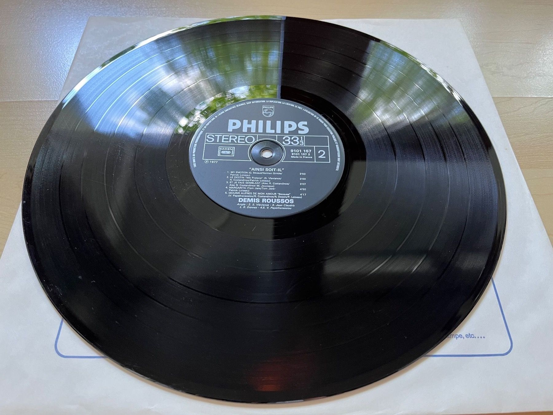 Dischi in vinile: Schallplatte Démis Roussos - Ainsi soit-il – Usato da Zürich venduto da Gurkis 3