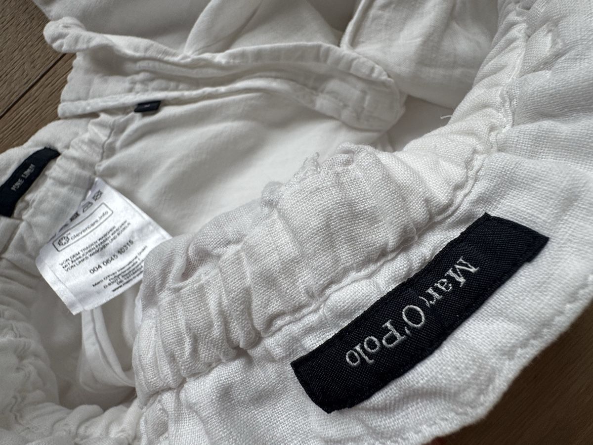 Marc O'Polo Pantaloni: Marc O'Polo Leinenhose weiss – Usato da Zürich venduto da SaraLU 1