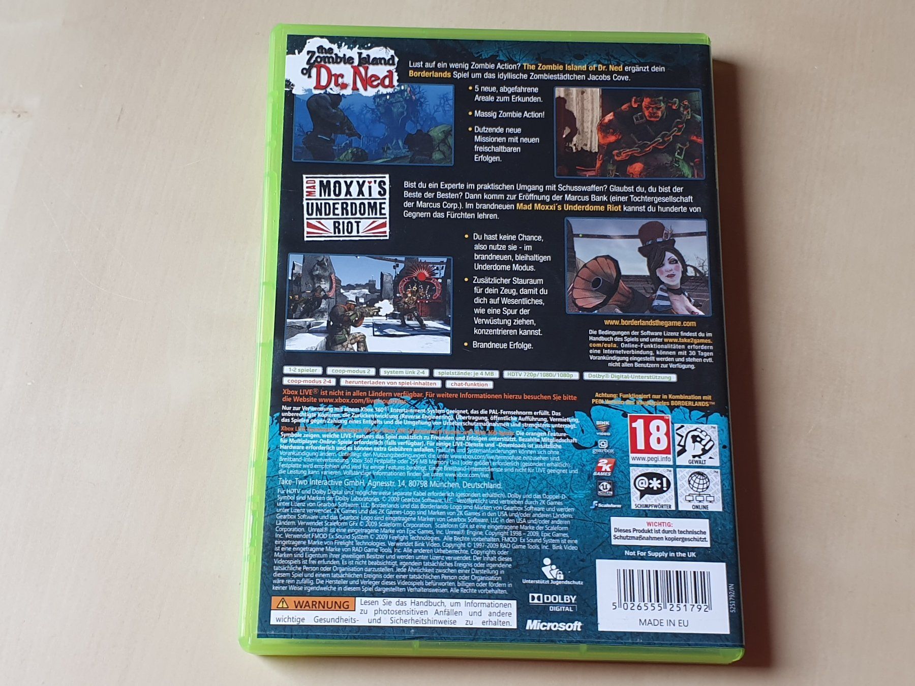 Microsoft Giochi: Borderlands Add-On Doppelpack – Usato da Stansstad venduto da collectorsshop 1