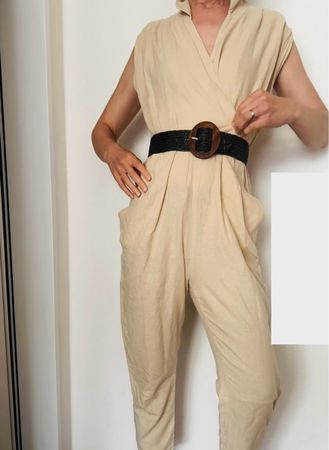 Zara Jumpsuite Leinen