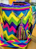 Sac selon technique Wayuu - multicolore