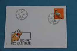 PTT, FDC, Pro Juventute, Entwicklung des Kindes, 24.11.1987