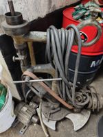 Werkstatt-Bohrmaschine, Vintage, mit Elektromotor