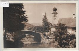 Dorfpartie bei Murg - Kirche