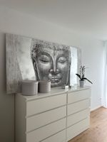 Elegantes Buddha-Wandbild in Grautönen von Maisons du Monde