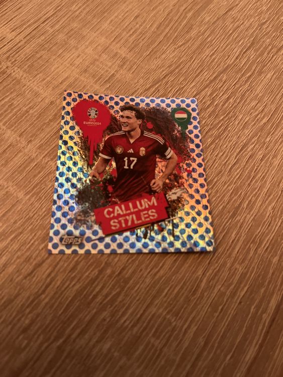 Autocollant Topps Euro 2024 Rico Lewis - Parallèle Bleu RARE - Suisse - PTW