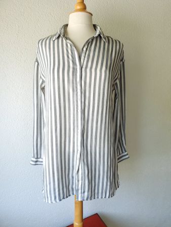 BLUSE PINK BOOM PARIS S 36 TUNIKA LÄSSIG TOP zu JEANS ROCK