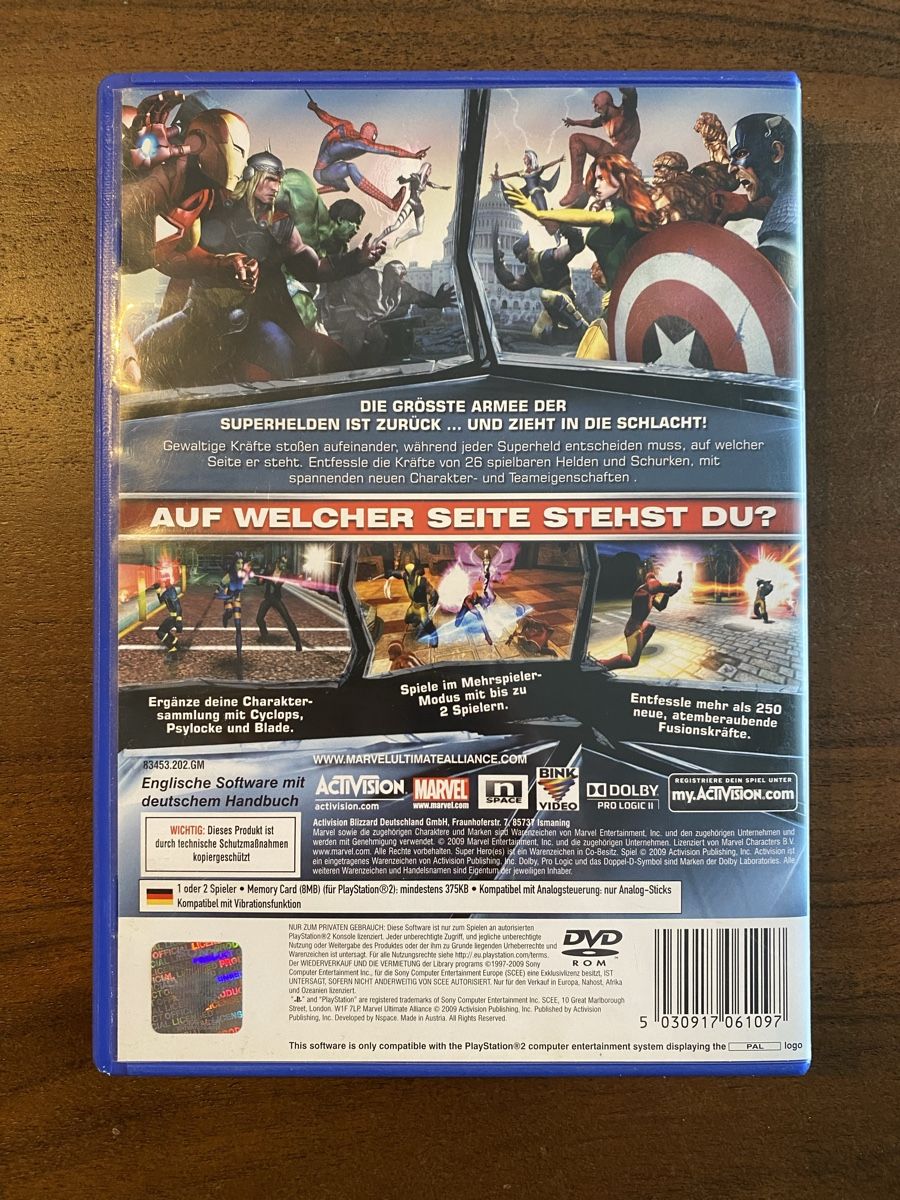 Marvel Giochi: Marvel Ultimate Alliance 2 für PS2 – Usato da Thunstetten venduto da Virus_33 2