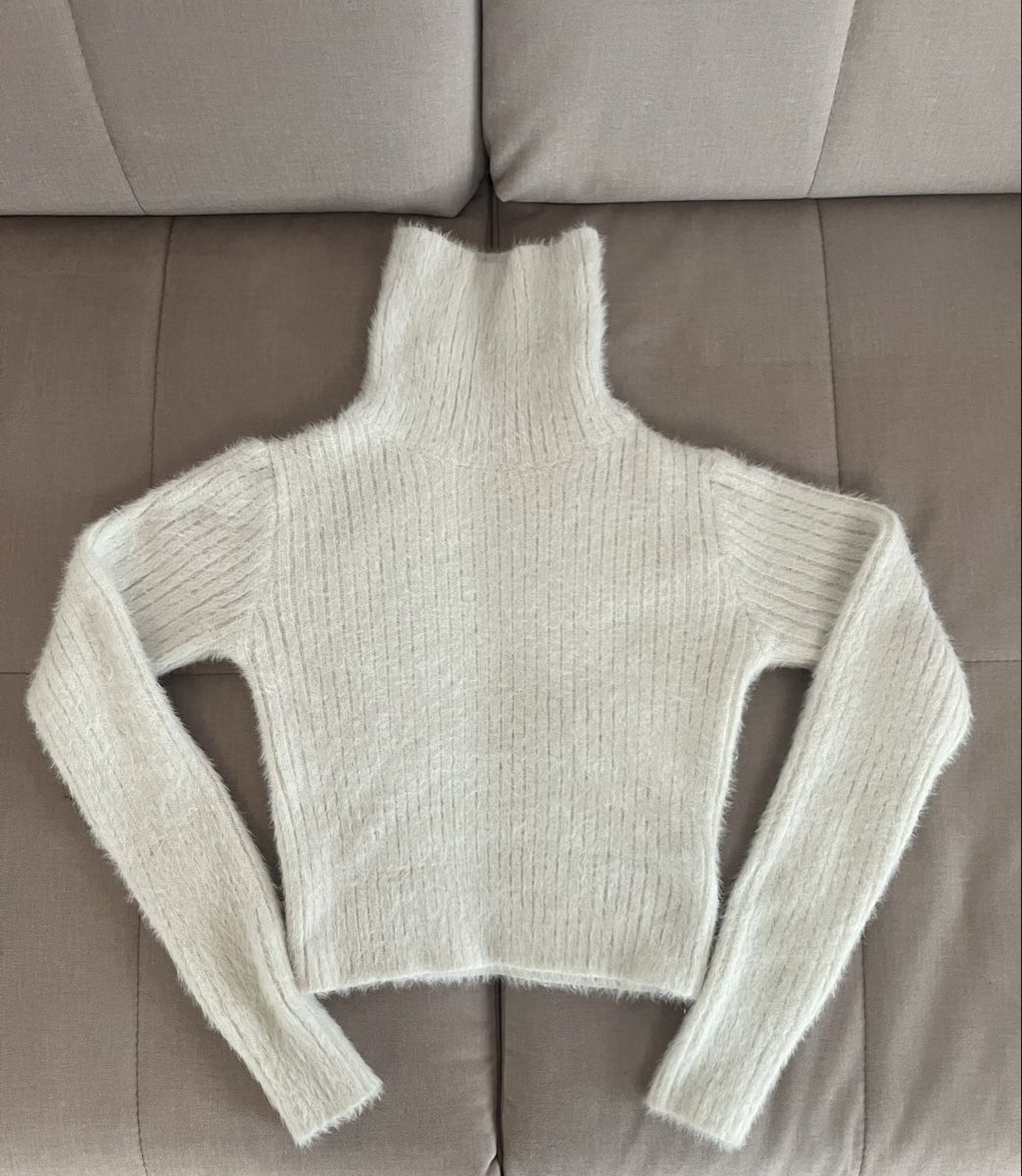 Maglioni & Felpe: Crop Pullover weiß  – Usato da Cunter venduto da tiramisuuu_