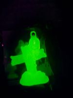 Leuchtende Fluoreszierende Taube auf Kreuz -Minifigur👻🎃🧙