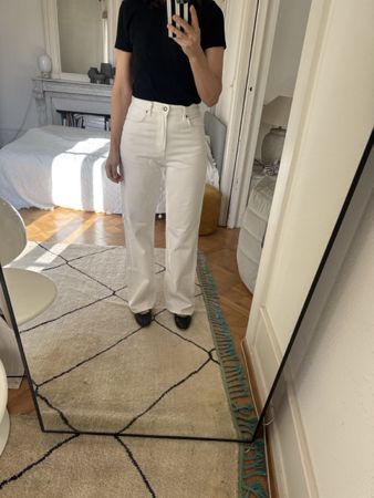 Pantalon blanc Massimo Dutti, taille 38