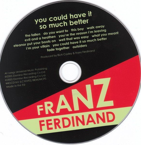 CD: Franz Ferdinand YOU COULD HAVE IT SO MUCH BETTER IndieRockCD – Usato da Kandergrund venduto da Sososo 4