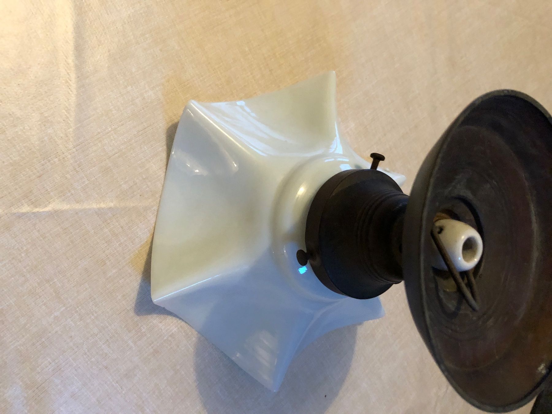 Lampadari & plafoniere: Lampe mit Sockel, 2 gleiche, antik – Usato da Niederurnen venduto da Guste 8
