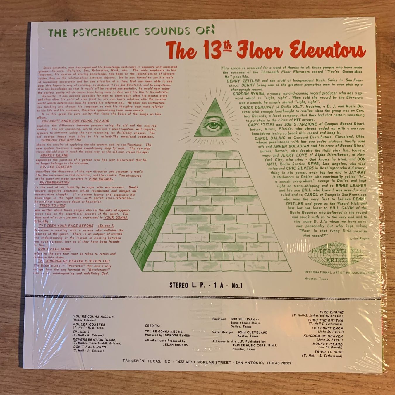 Vinyles: THE 13TH FLOOR ELEVATORS - THE PSYCHE...RE US 2012...VG++/NM – D'occasion à Gals par Diskopat 1