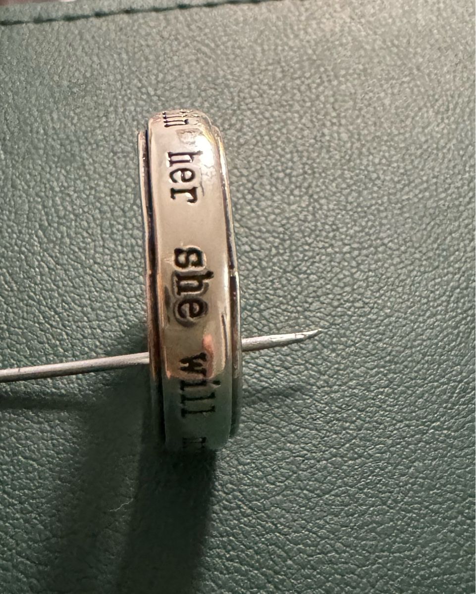 Anelli: Meditation Ring / Silberring 925 mit Inschrift Spinner Ring – Usato da Untersiggenthal venduto da Dilosh.ch 1