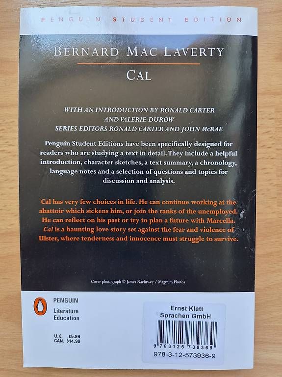 Bücher: Cal - Bernard Mac Laverty – Gebraucht aus Buttisholz von toni_hug 1