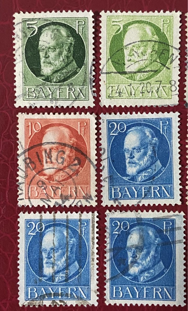 Tutti i francobolli: Timbres - Allemagne Bayern – Usato da Petit-Lancy venduto da Solcarm 1