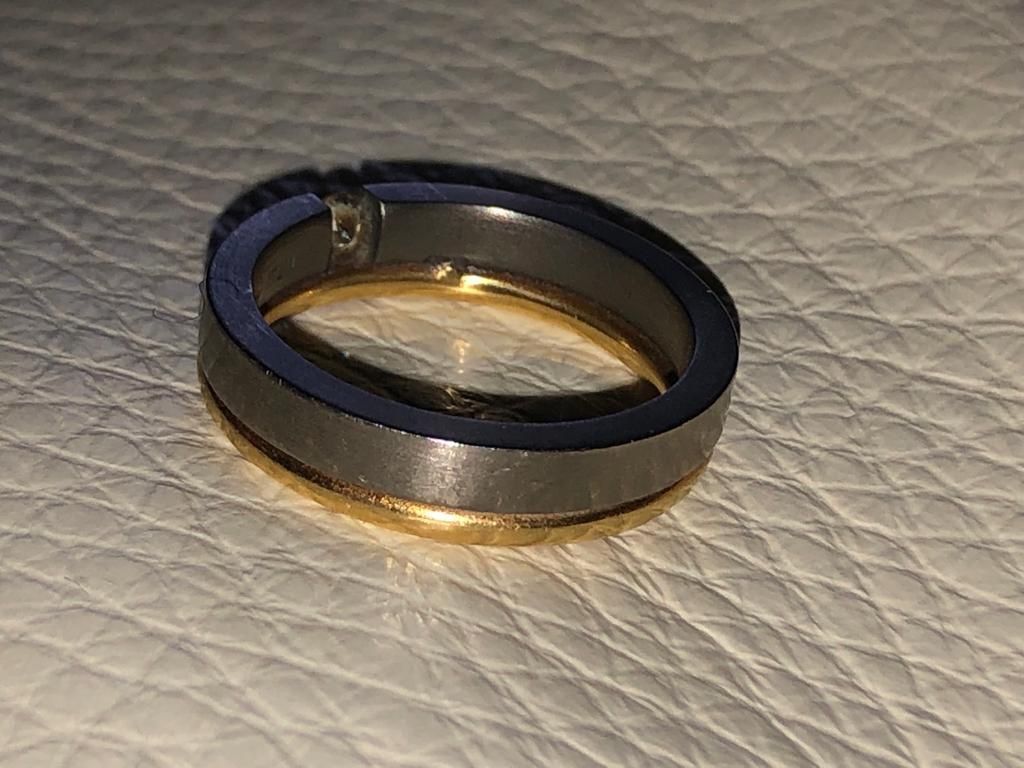 Anelli: Titan / Goldring mit Diamant – Usato da Muri AG venduto da an_land 3