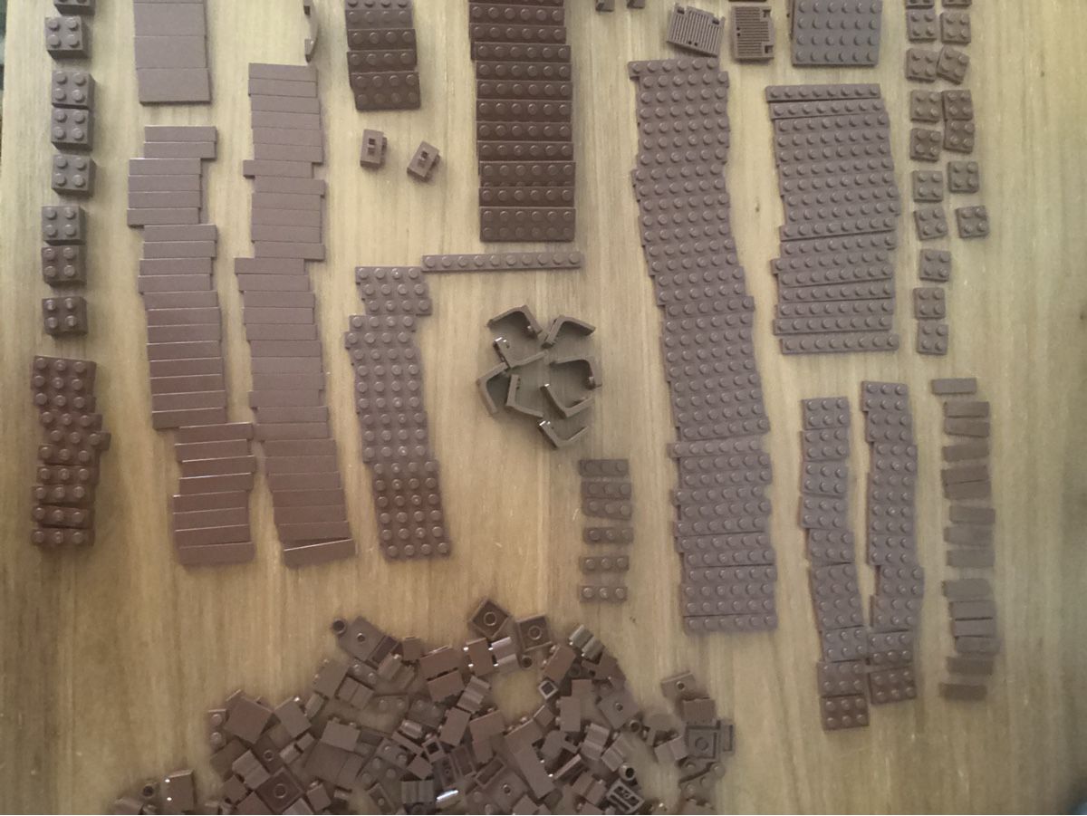 Lego Kit di costruzioni: Lego Teile Brown ca 1 kg – Usato da Rudolfstetten venduto da Gwyneth2 2