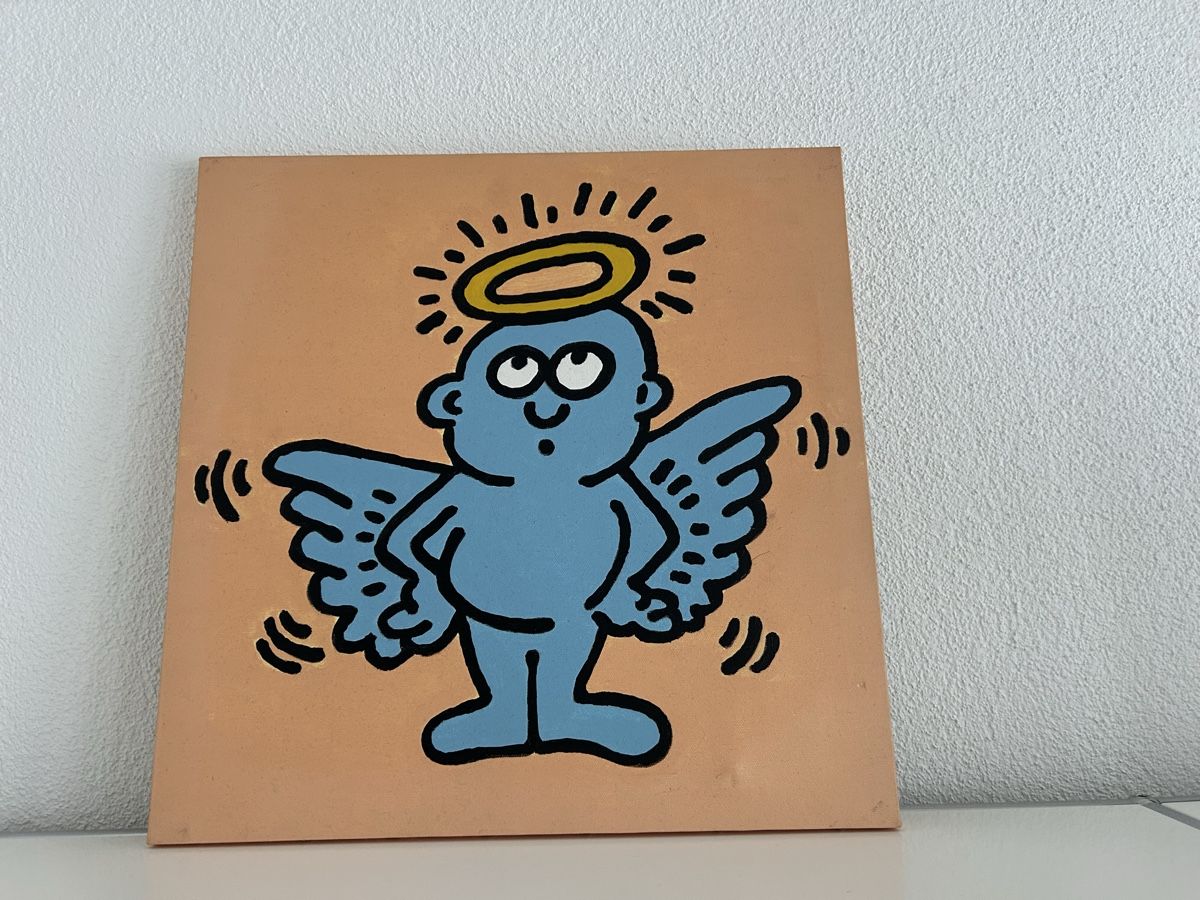 Dipinti: Keith Haring Bild Engel – Usato da Würenlingen venduto da Giulio45