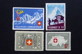 (m370) Feldpost Wit 2/1 + 6/1 + 8/1 + 9/1 *